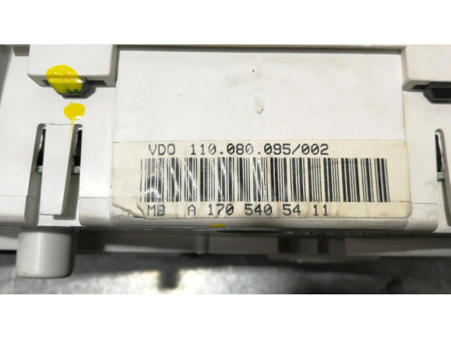 Přístrojová deska  Mercedes-Benz SLK R170 2000 A1705405411, 110080095002  
