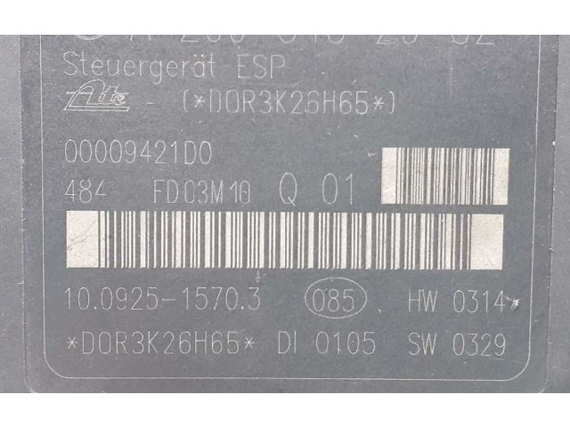 ABS Steuergerät A0044316212, A004431621280   Mercedes-Benz C W203 2003