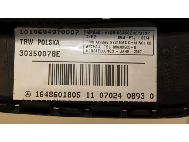 Подушка безопасности в сиденье A1648601805, A1648601805   Mercedes-Benz CL C216