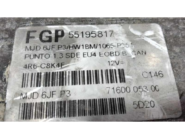 Řídící jednotka 0055195817   Fiat Punto Evo 2005