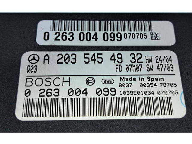 Блок управления коробкой передач A2035454932   Mercedes-Benz CLK A209 C209