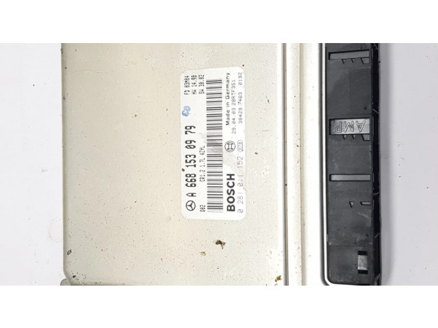 Řídící jednotka A6681530979, 0281011152   Mercedes-Benz A W168 2001