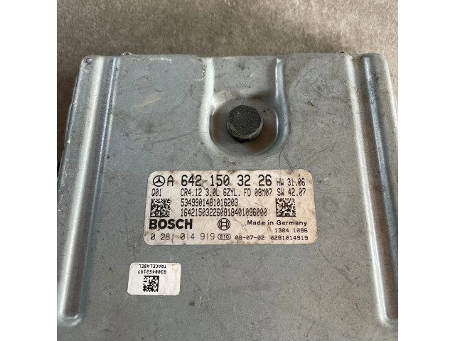 Řídící jednotka A6421503226, 0281014919   Mercedes-Benz E W211 2008