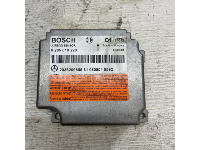 Блок подушек безопасности 2038209885, 0285010229   Mercedes-Benz CLK A209 C209