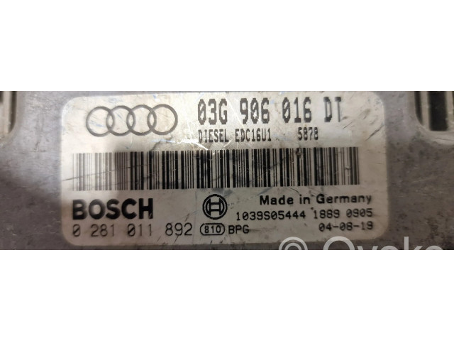 Блок управления двигателя 03G906016DT, 1039S05444   Audi A3 S3 8P