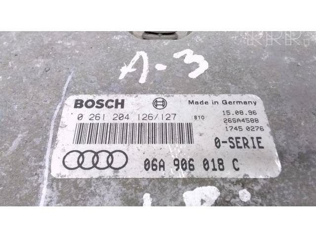 Блок управления двигателя 06A906018C, 0261204126   Audi A3 S3 8L