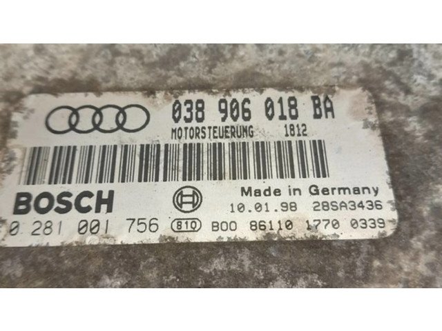 Блок управления двигателя 038906018BA, 28SA3436   Audi A3 S3 8L