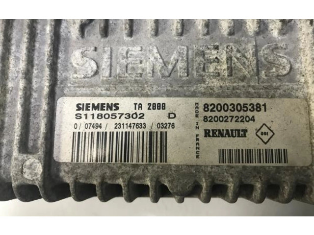 Блок управления коробкой передач 8200305381, 8200272204   Renault Megane II
