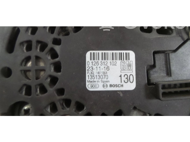 Генератор 13513070, 0126312006   Vauxhall Astra K      