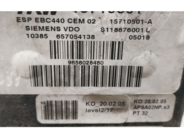 Jednotka ABS 9658028480   Peugeot 407 2004