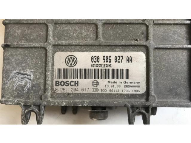 Блок управления двигателя 030906027AA, 0261204617   Volkswagen Polo III 6N 6N2 6NF