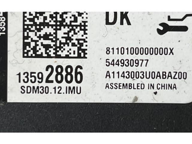 Блок подушек безопасности 13592886, A1143003U0AA   Opel Mokka