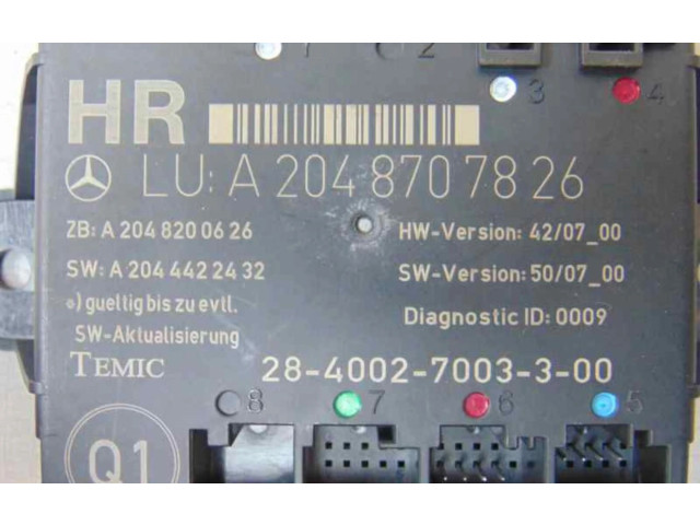 Блок комфорта A2048707826   Mercedes-Benz C W204   