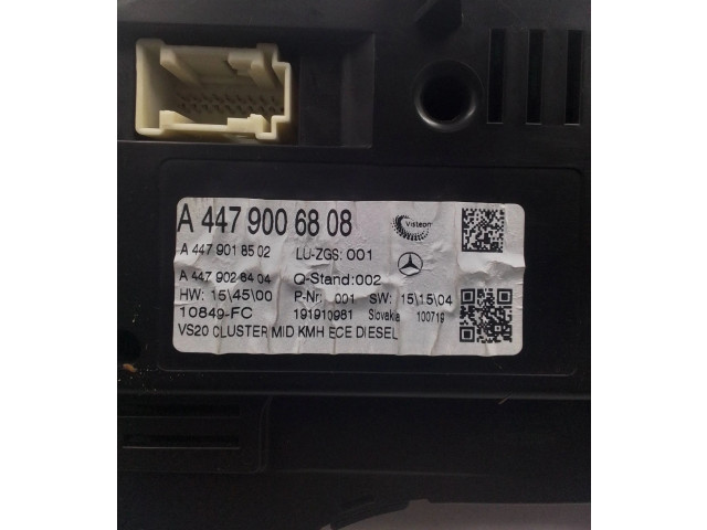 Панель приборов A4479006808, A4479018502   Mercedes-Benz V Class W447       