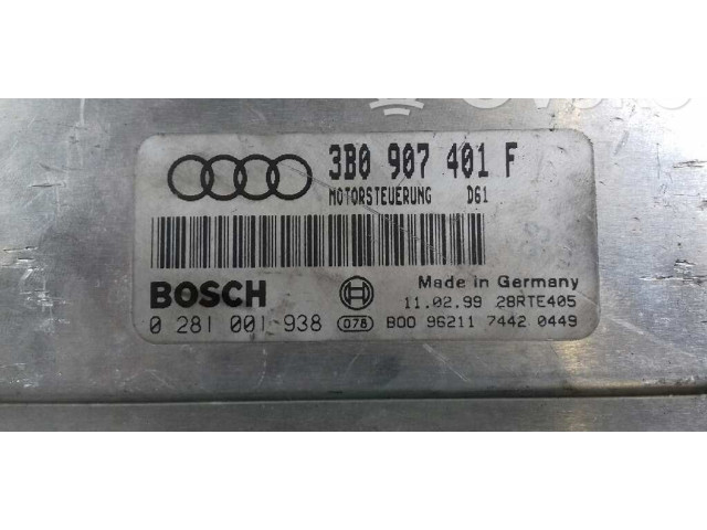 Řídící jednotka 3B0907401F, 0281001938   Volkswagen Passat Alltrack 1999