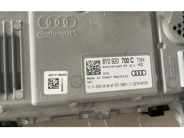 Přístrojová deska  Audi A3 8Y 2023 8Y0920700C  