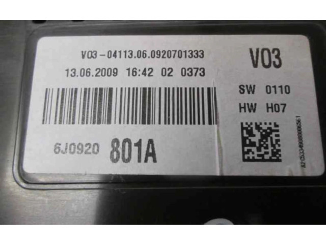 Přístrojová deska  Seat Ibiza IV (6J,6P) 2009 6J0920801A  