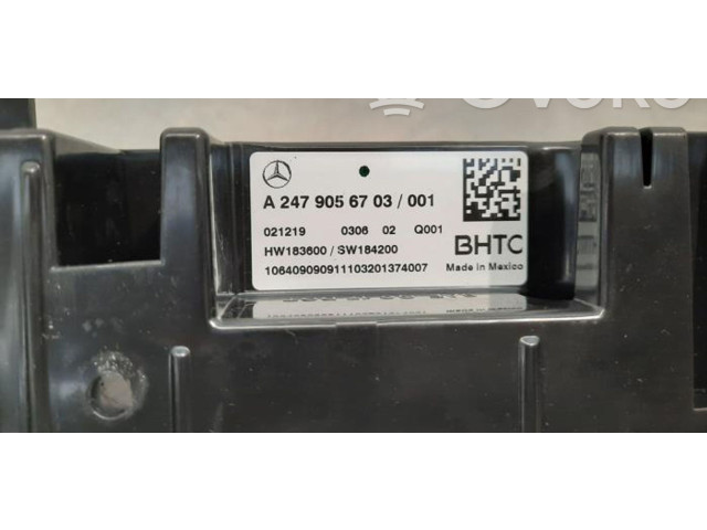 Блок управления климат-контролем A2479056703   Mercedes-Benz GLB x247