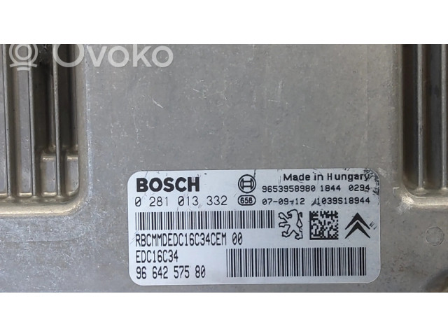 Řídící jednotka 0281013332, 9664257580   Citroen C4 I 2008