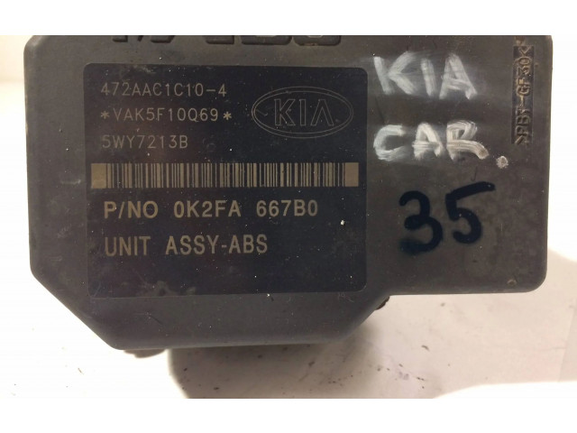 Блок АБС 0K2FA667B0, 472AAC1C104   KIA  Carnival   -  года