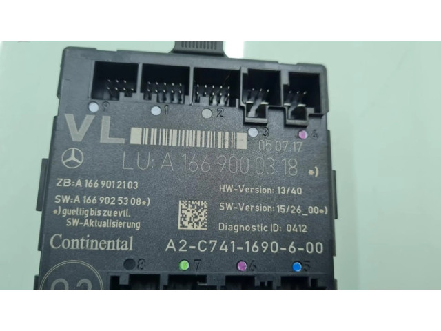 Řídící jednotka A1669000318, MODULOELECTRONICO   Mercedes-Benz A W176 2017