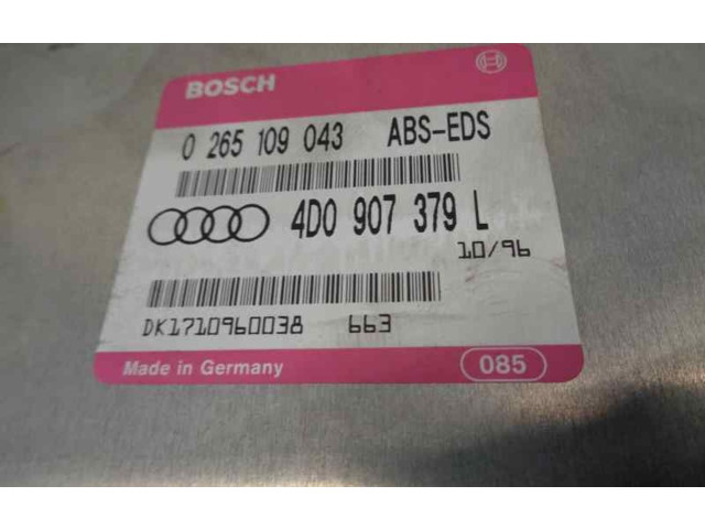 Блок управления АБС 4D0907379L, 0265109043   Audi A8 S8 D2 4D