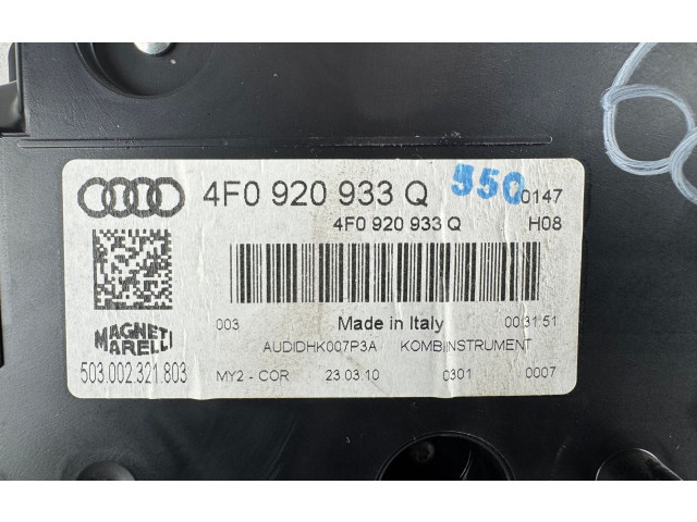 Přístrojová deska  Audi A6 S6 C6 4F 2010 4F0920933Q  