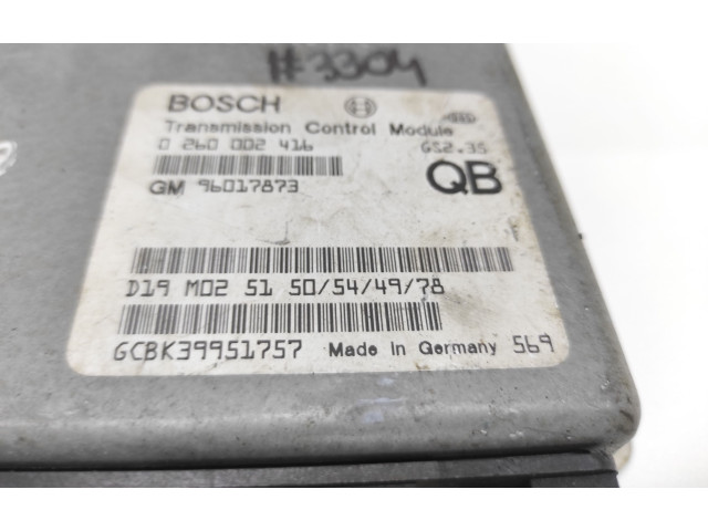 Блок управления коробкой передач 0260002416, 96017873   Opel Omega B1