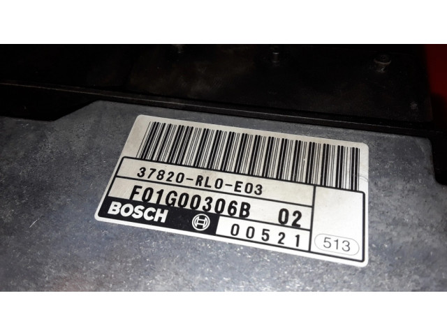Блок управления двигателя 37820RL0E03, 0281016088   Honda Accord