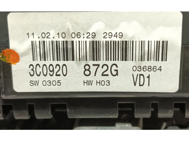 Řídící jednotka 3C0920872G, 03L907309   Volkswagen Passat Alltrack 2010