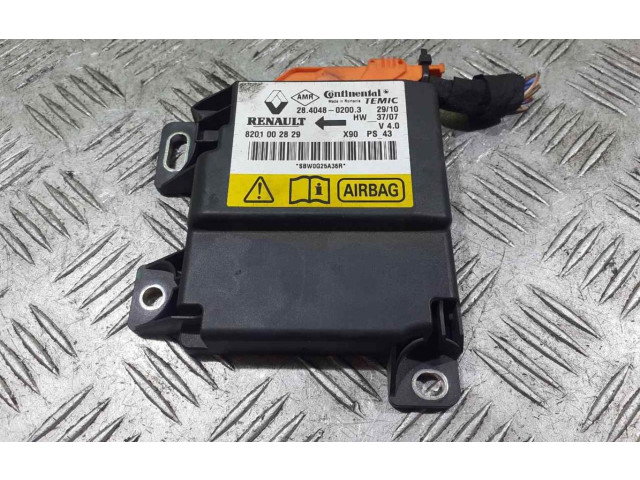 Блок подушек безопасности 8201002829   Renault Sandero I