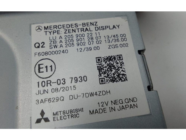 Дисплей    A2059002211   Mercedes-Benz C W205