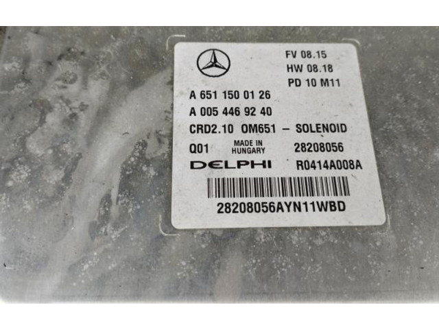 Řídící jednotka A6511500126, A0054469240   Mercedes-Benz C W204 2010