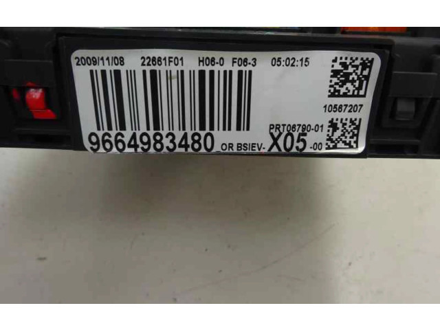 Pojistková skříňka Řídící jednotka BSM 9664983480   Citroen C3 Pluriel 2009