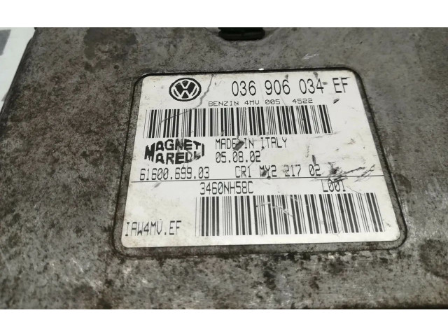Блок управления двигателя 036906034EF, 6160069903   Volkswagen Lupo