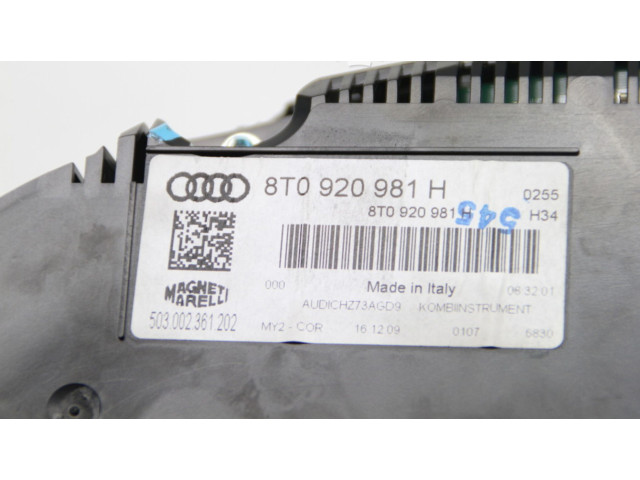 Přístrojová deska  Audi A5 8T 8F 2010 8T0920981H  
