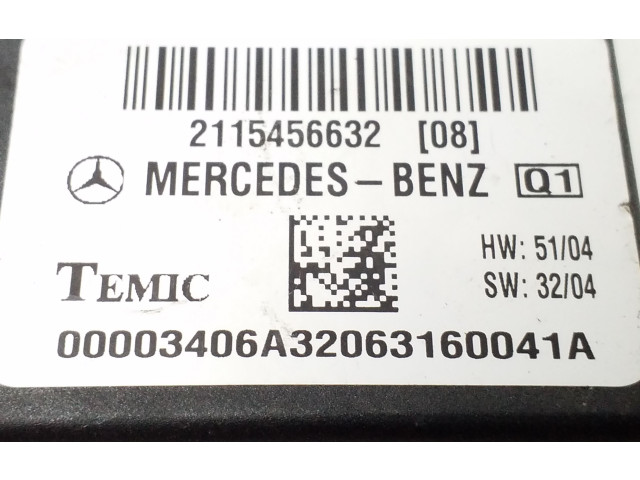 Блок управления 2115456632   Mercedes-Benz E W211
