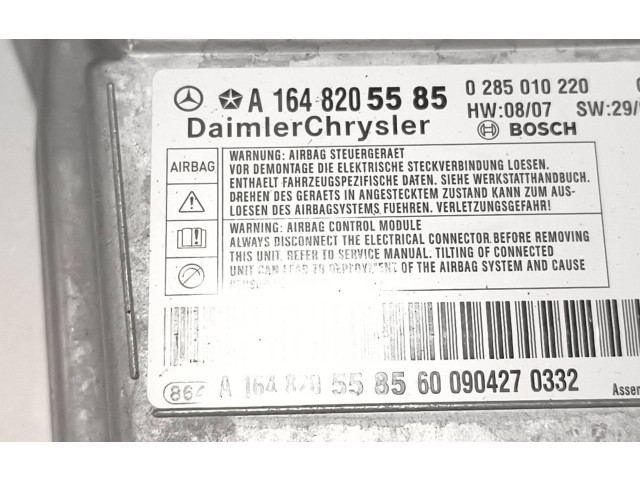 Блок подушек безопасности A1648205585, 0285010220   Mercedes-Benz ML W164