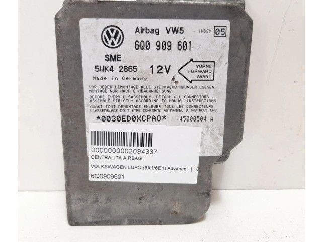 Блок подушек безопасности 6Q0909601, CENTRALITAAIRBAG   Volkswagen Lupo