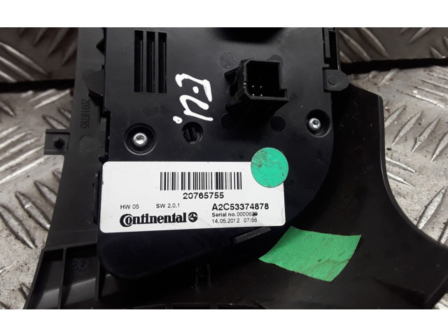 Блок управления климат-контролем 20765755, A2C53374878   Opel Zafira C