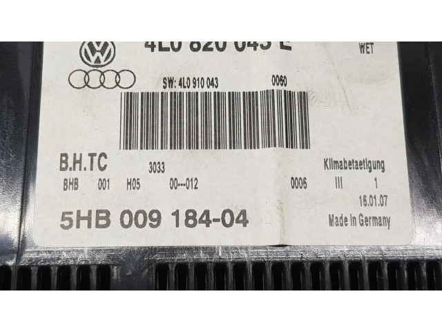 Блок управления климат-контролем 4L0820043E   Audi Q7 4M