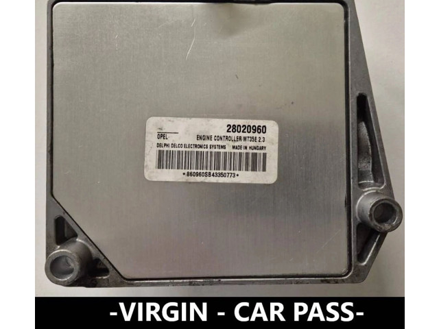 Řídící jednotka 28020960, 860066SBB3350773   Opel Zafira C 2014