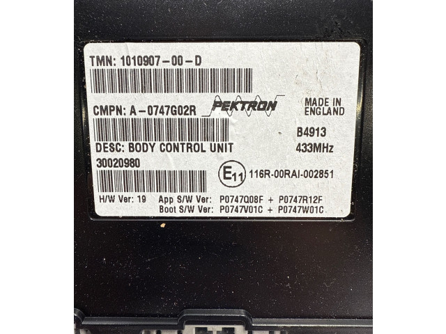 Блок комфорта 101090700D, 30020980   Tesla Model S   