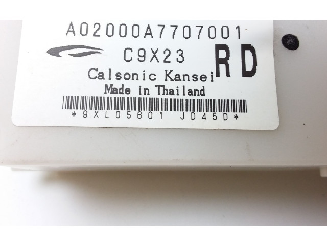 Блок управления климат-контролем 27500JD45D, A02000A7707001   Nissan Qashqai