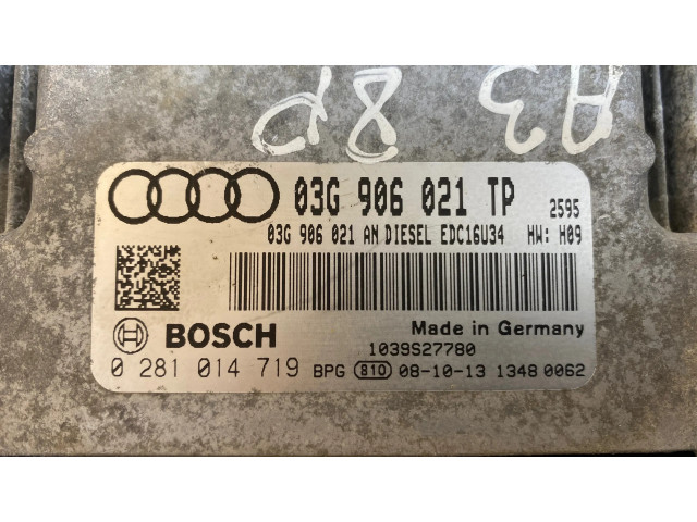 Блок управления двигателя 03G906021TP, 03G906021AN   Audi A3 S3 8P