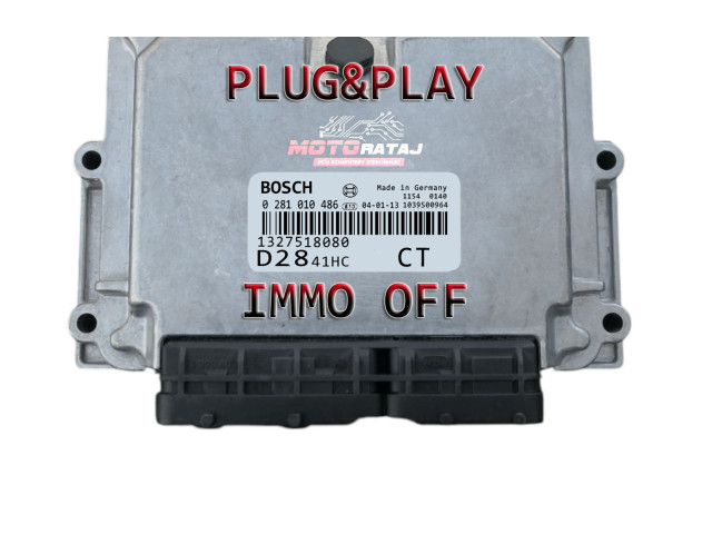 Блок управления двигателя  1327518080, 0281010486   Fiat Ducato 