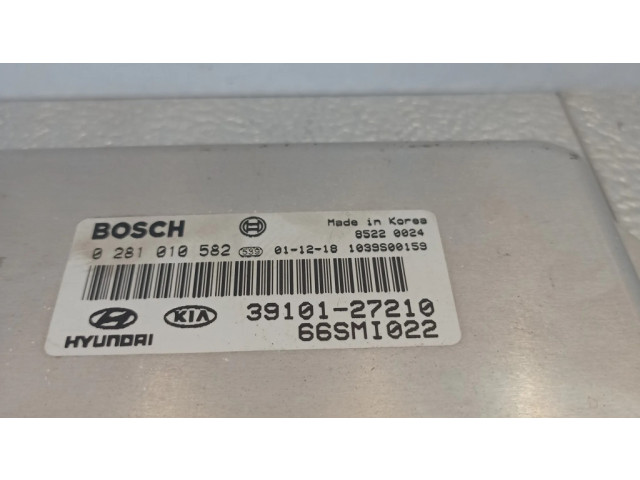 Řídící jednotka 0281010582, 39010127210   Hyundai Santa Fe 2002