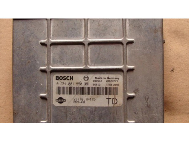 Řídící jednotka 237107F415, 0281001550   Nissan Terrano 2002