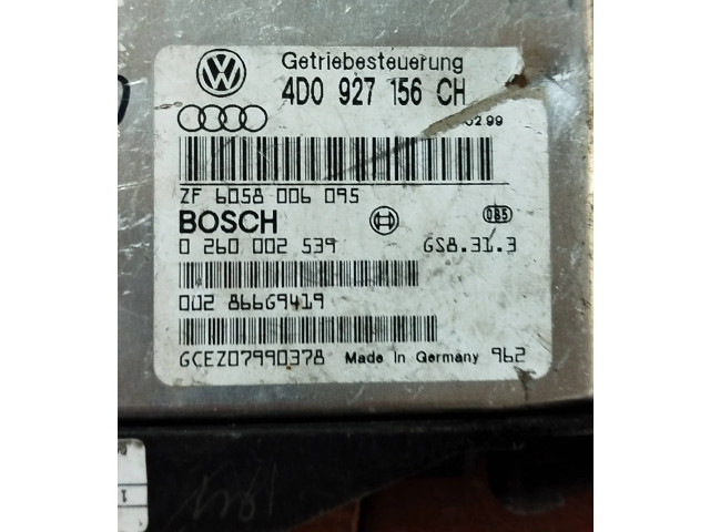 Блок управления коробкой передач 4D0927156CH, 0260002539   Audi A8 S8 D2 4D