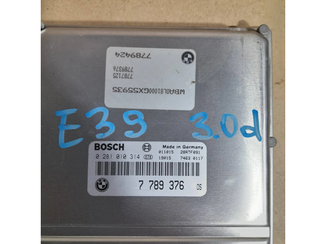 Řídící jednotka 7789376, 0281010314   BMW 5 E39 2002